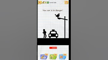 Your car is in danger | draw 2 Save gameplay | level 216 |#draw2save #shorts