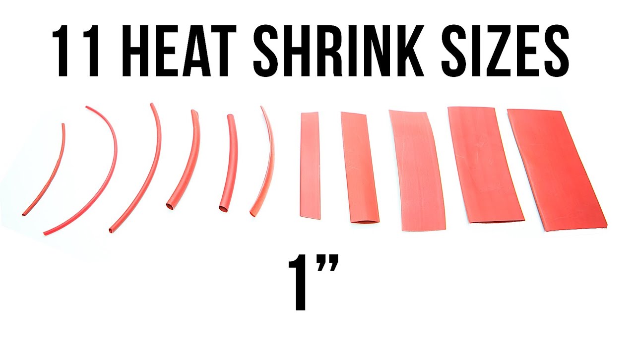 Heat Shrink Size - 1" - YouTube