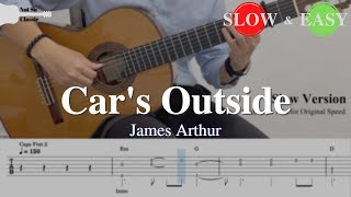 Download Lagu Car's Outside - James Arthur | Fingerstyle Guitar TAB (+ Slow \u0026 Easy) MP3