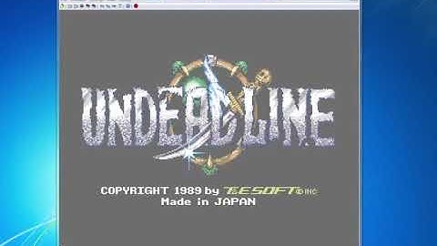 MSX Undeadline intro from diskette on PC with RuMSX
