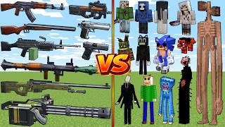 What TaCZ Gun Can Defeat The Most All Creepypasta Monsters in Minecraft? screenshot 3