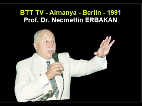 NO 359 BTT TV - Almanya - Berlin - 1991 - Prof. Dr. Necmettin ERBAKAN