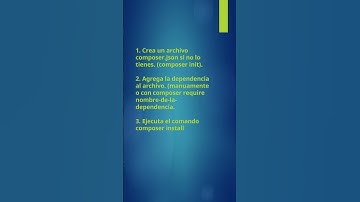 #composer #php ,Cómo instalar y actualizar dependencias?