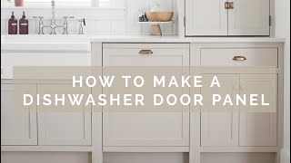 How To Make A Dishwasher Door Panel