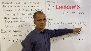 Riemann Integral: Condition for a Riemann integrable function. Lecture 6. #riemannintegral