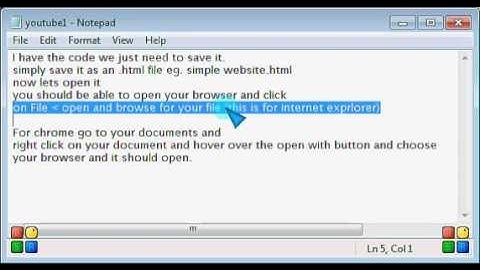 how to open an html document