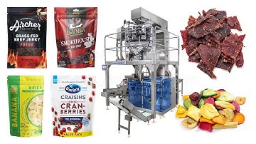 Automatic Beef Jerky Doypack Granule Premade Bag Packing Machine With Desiccant Feeder