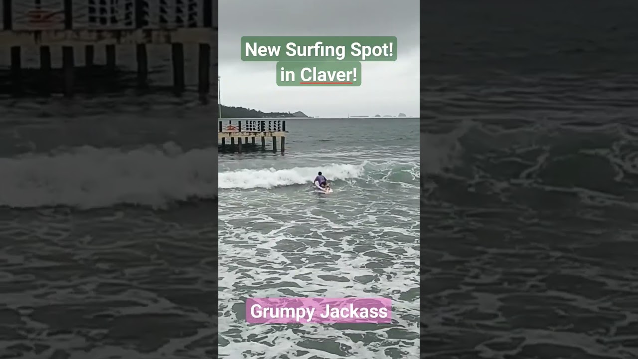 New surfing spot found in Claver, Surigao del Norte, Philippines! 