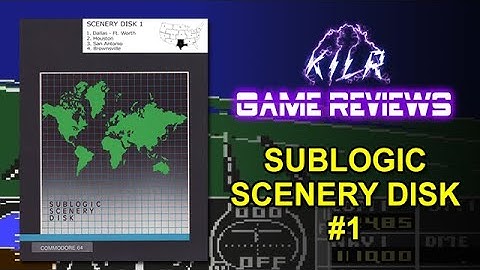 SUBLOGIC SCENERY DISK #1 || KILR Game Reviews || Scenery for Flight Simulator II and MSFS 2, 3, & 4