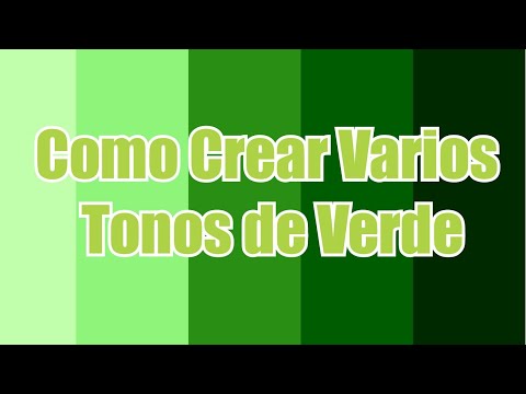 Video: Cómo Conseguir Un Color Verde Claro