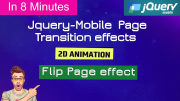 coding Jquery mobile animated page flip effect | page flip effect | flip | jquery mobile page load