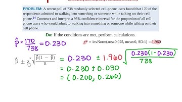 Stats 8.2 - Estimating a Population Proportion