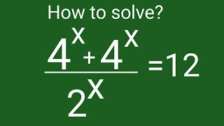 4x4x2x 12 Nice Exponents  Maths Problem  Find The Value Of X 