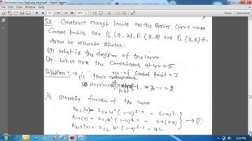 Numerical problem on bezier curve