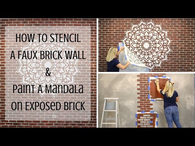 How To Paint And Easily Design A Faux Brick Wall Under 35 Hometalk - Faux Brick Wall Stencil How To Paint And Easily Design A Faux Brick Wall Under 35 Hometalk - Faux Brick Wall Stencil