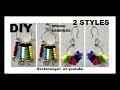 DIY Easy Spring Earrings to make-2 styles