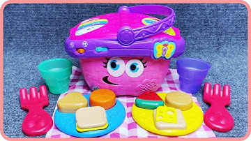 9 Minutes Satisfying With Unboxing LeabFrog Shapes & Sharing Picnic Basket ASMR ( No Music)