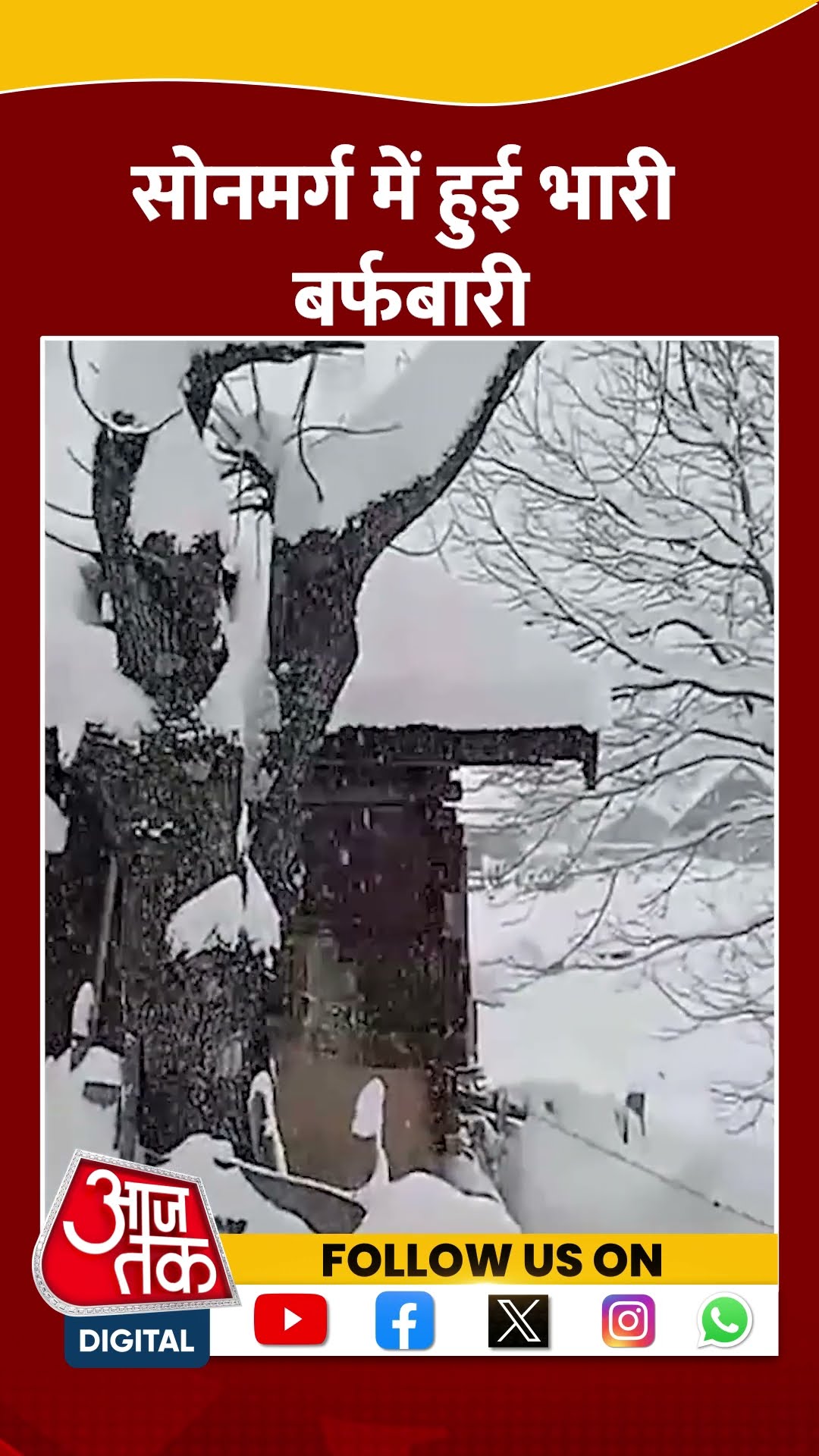 Sonamarg में हुई भारी बर्फबारी #shorts #viral #shortvideo #sonamarg #snowfall #jammukashmir