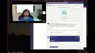 Show chat while sharing screen in Teams