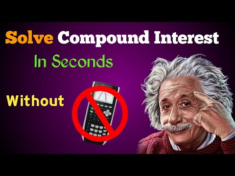 Solve Compound Interest problems without using calculator(In Seconds)