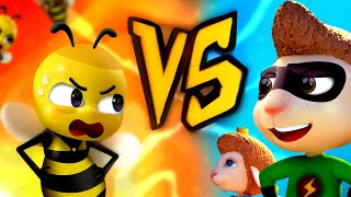 Superheroes Vs Bees | Funny Kids Adventures | Rescue Mission | Dolly And Friends 3D