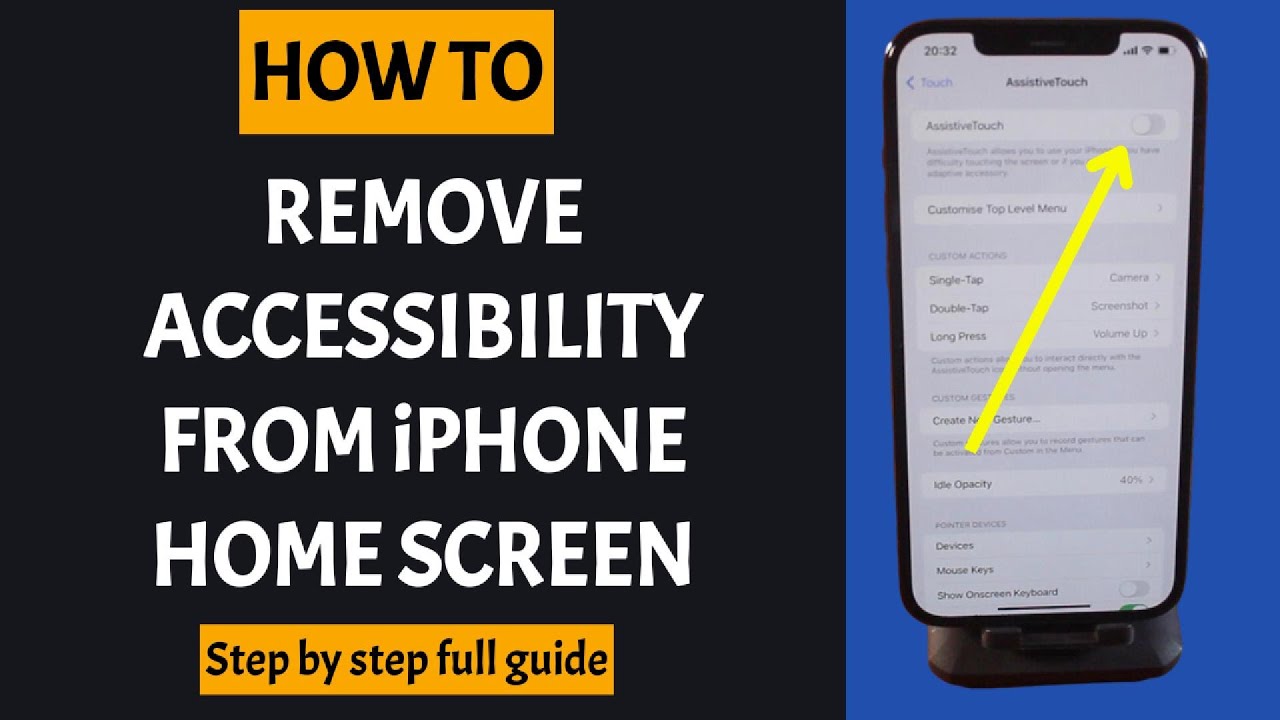 How To Remove Accessibility From IPhone Home Screen YouTube