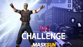 MASKGUN CHALLENGE 😱 1 VS 1 GALAXY ☠️ || MASKGUN MULTIPLAYER FPS 2022🎮 screenshot 2