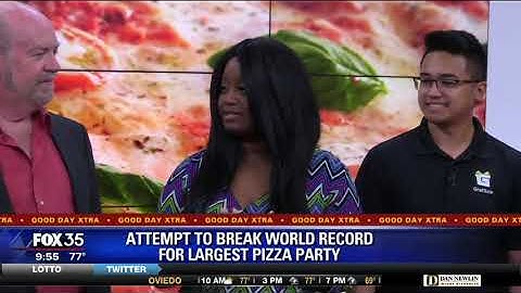 Attempt to break world record for largest pizza party