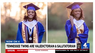 Tennessee twins are valedictorian and salutatorian
