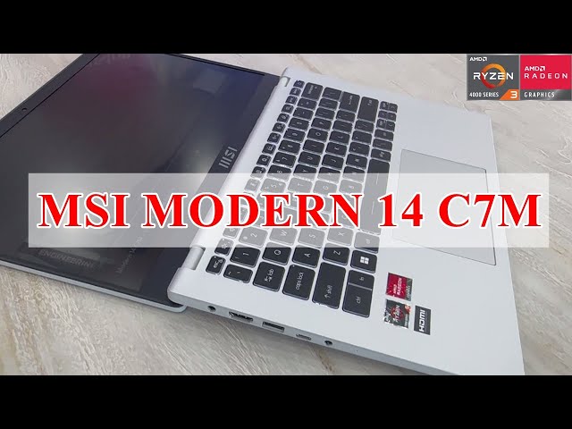 MSI MODERN 14 C7M Review | Unboxing | AMD Ryzen 5 7530 8GB RAM
