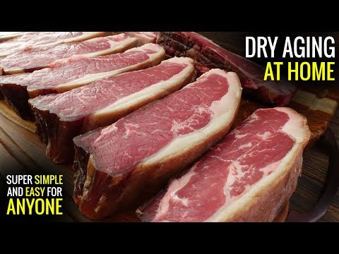 How to DRY AGE STEAKS AT HOME for Sous Vide - DIY Dry Aged