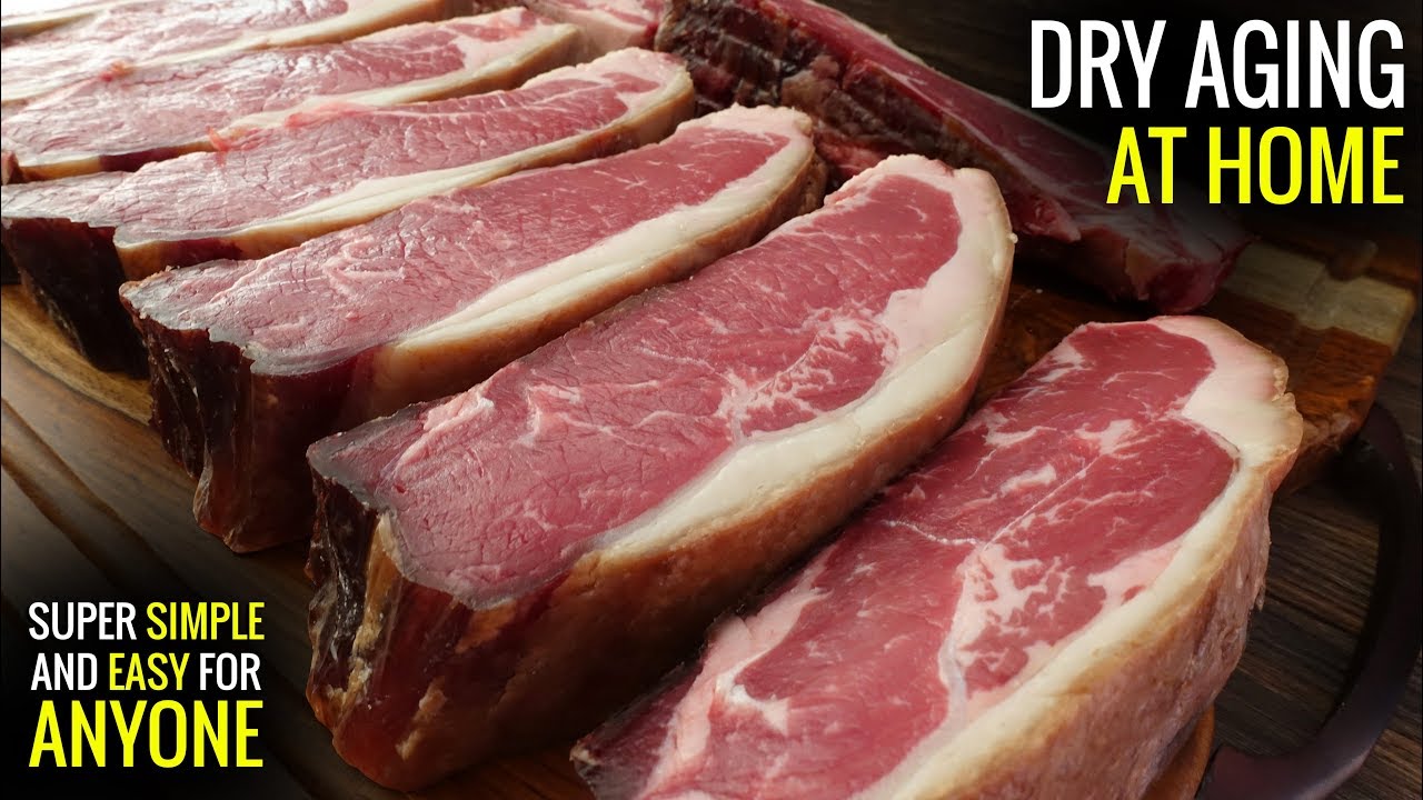 How To Dry Age Steaks At Home For Sous Vide Diy Dry Aged Youtube