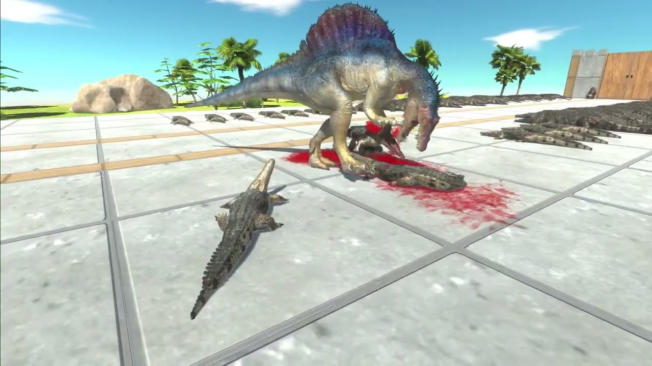 Fifty crocodiles vs Dinosaurs...😱😱😱