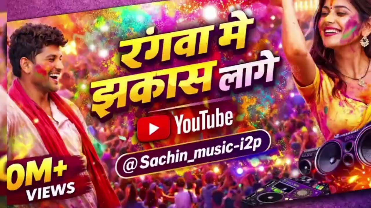 रंगवा में झकास लागे | Holi Special Bhojpuri DJ Remix 2026 | Sachin Music | 10M+ Views धमाका 💥