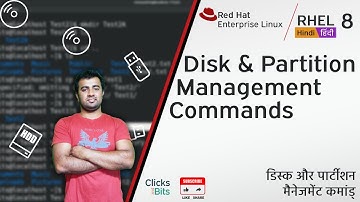 #6 - Disk and Partition management Commands on Redhat Enterprise Linux (RHEL) 8 : Hindi