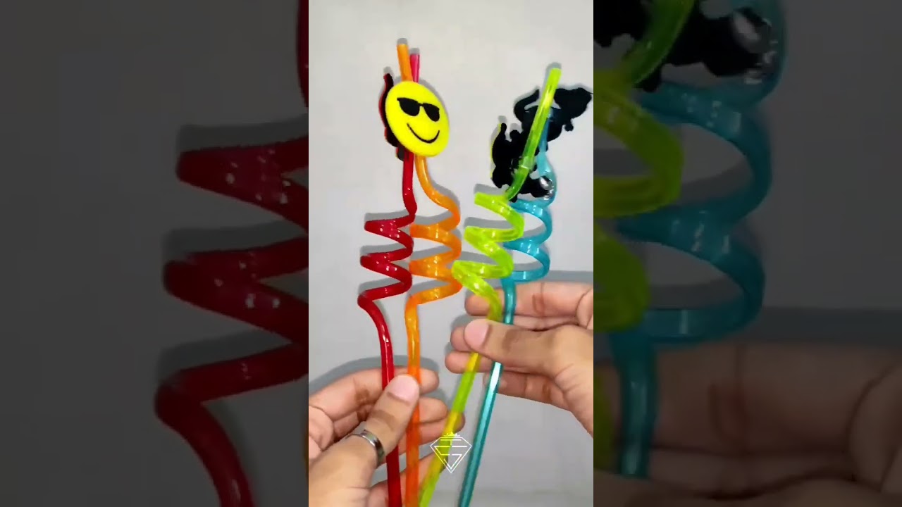 🧃Colorful Glass Straws🧃💌 DM for order 💌✨ 4 pieces in one packet ✨Code*18