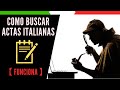 Búsqueda de ACTAS ITALIANAS 2020 【 FUNCIONA 】