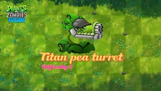 Plants VS Zombies Fusion Titan pea turret (showcase) | Difficulty 4 screenshot 3