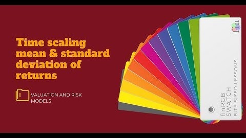 Time Scaling Mean Volatility Of Returns (FRM Part 1, Book 2, Quantitative Analysis)