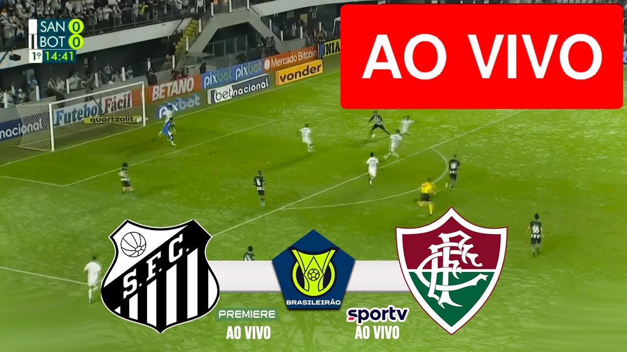 SANTOS X FLUMINENSE AO VIVO COM IMAGENS JOGO DE HOJE ASSISTA AGORA