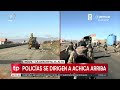 "Pese a que estamos con banderas blancas hay intransigencia", denuncia la Policía