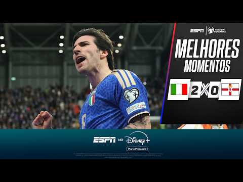 ITÁLIA VENCE A IRLANDA DO NORTE E AVANÇA NA BUSCA POR VAGA NA COPA DO MUNDO | MELHORES MOMENTOS