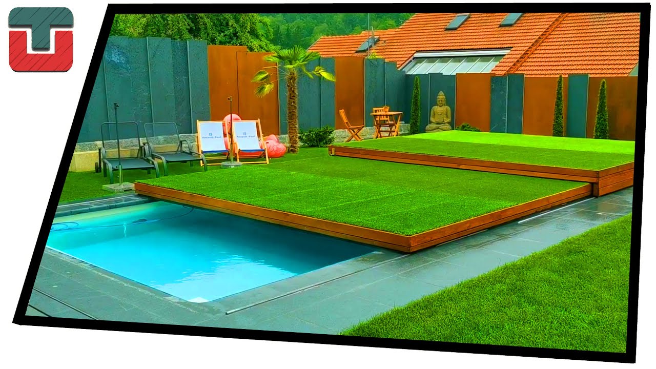 Grass Swimming Pool Cover - Youtube