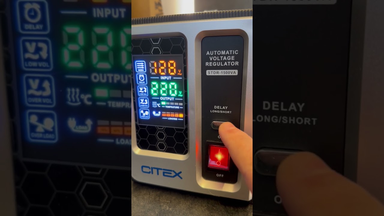 Apresentação do estabilizador de energia STDR-1500VA.