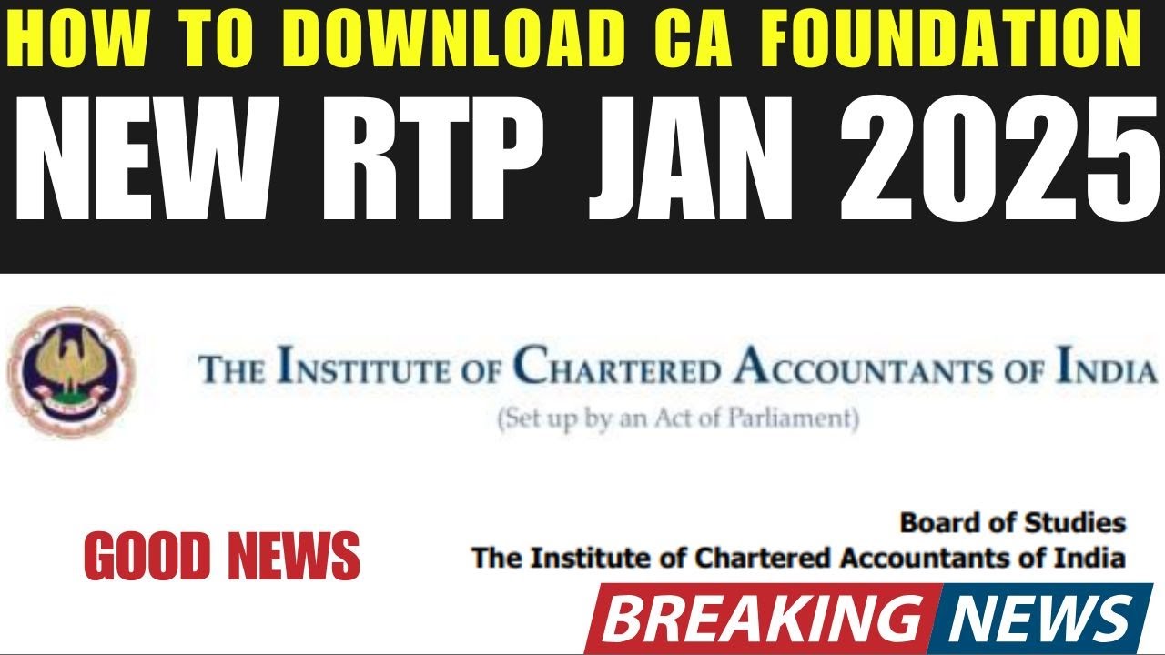 HOW TO DOWNLOAD NEW REVESION TEST PAPER || CA FOUNDATION JAN 2025