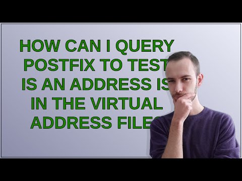 How Can I Query Postfix To Test Is An Address Is In The Virtual Address File 