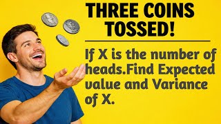 Three Coins Are Tossed , Find The Expected Value And Variance Of X