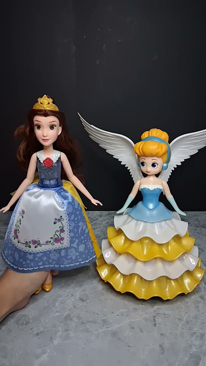 SUPER UNIQUE TRANSFORMING DISNEY CINDERELLA AND BELLE