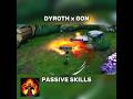 DYRROTH X GON PASSIVE SKILLS #mlbb