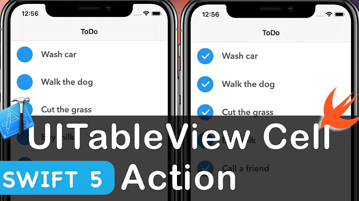 Cell Action like Todo in UITableView Xcode 11 Swift 5